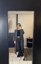 Charger l&#39;image dans la galerie, Pantalon rayé noir et gris
