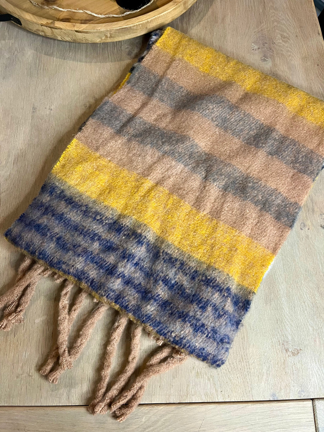 Grosse écharpe colorée