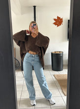 Charger l&#39;image dans la galerie, Pull oversize marron
