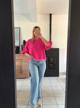 Charger l'image dans la galerie, Pull rose rayures
