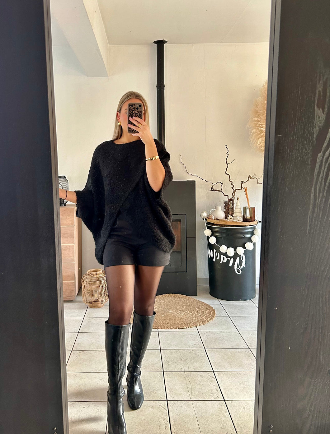 Poncho noir