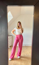 Charger l&#39;image dans la galerie, Pantalon en lin fuchsia
