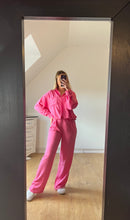 Charger l&#39;image dans la galerie, Pantalon en lin fuchsia
